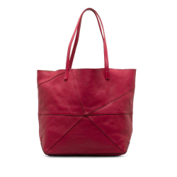 Loewe B LOEWE Pink Calf Leather Lia Origami Tote Bag Spain