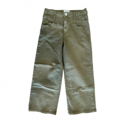 FRAME Ali V-yoke High Waist Crop Wide Leg Jeans