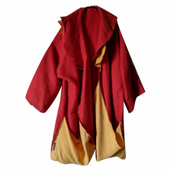 Christa de Carouge Colorful coat in silk reps