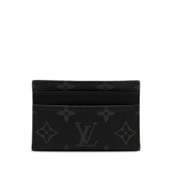 Louis Vuitton Black Monogram Canvas Canvas Monogram Eclipse Porte Cartes Double Card Holder France