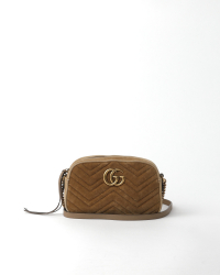 Gucci GG Marmont Small Velour Crossbody Bag