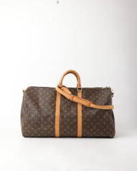 Louis Vuitton Keepall Bandoulière 55 Monogram Weekend Bag