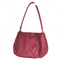 Maison Martin Margiela Grand sac en cuir rouge foncé