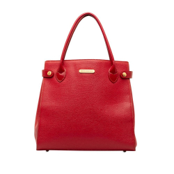 Burberry AB Burberry Red Calf Leather Handbag United Kingdom