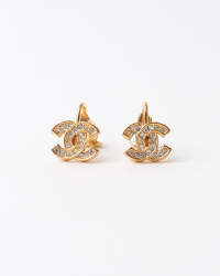 Chanel CC Rhinestone Earring