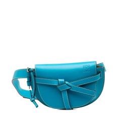 Loewe AB LOEWE Blue Calf Leather Mini Gate Belt Bag Spain