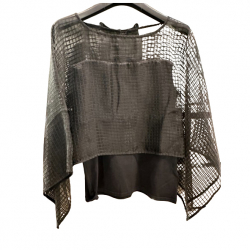 Anne Fontaine See through Blouse with underneath black layer