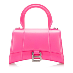 Balenciaga B Balenciaga Pink Calf Leather Hourglass XS Italy