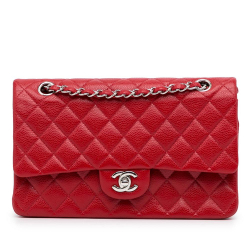 Chanel AB Chanel Red Caviar Leather Leather Medium Classic Caviar Double Flap France