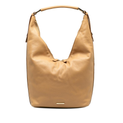 Gucci AB Gucci Brown Beige Calf Leather Hobo Bag Italy