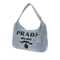 Prada B Prada Blue Cotton Fabric Terry Re-Edition 2000 Italy