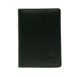 Louis Vuitton AB Louis Vuitton Green Dark Green Taiga Leather Leather Taiga Business Card Holder France