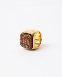 Chanel Coco Tortoiseshell Gold Ring