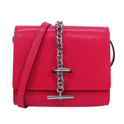 Hermès AB Hermès Pink Dark Pink Calf Leather Chevre MysoreChaine d'Ancre Compact Wallet France