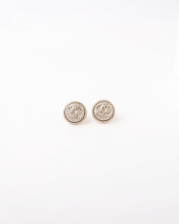 Chanel CC Rhinestone Earrings
