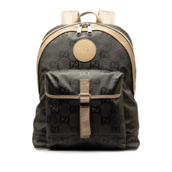 Gucci AB Gucci Gray Nylon Fabric GG Off The Grid Backpack Italy