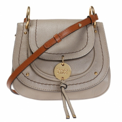 Chloé Chloe Hana Crossbody Bag, Lim. Ed. Zweifarbig mit Leder-Wildleder-Einsatz