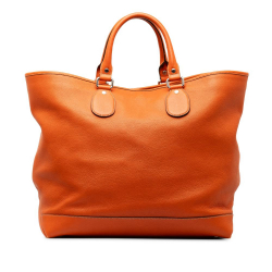 Gucci B Gucci Orange Calf Leather Tote Bag Italy