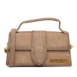 Jacquemus B Jacquemus Brown Beige Suede Leather Le Bambino Italy