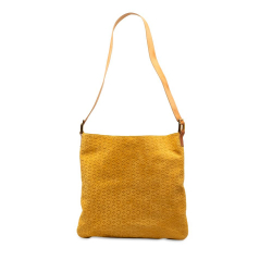Celine B Celine Yellow Mustard Suede Leather C Macadam Shoulder Bag Italy