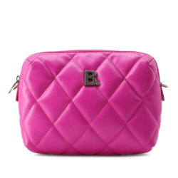 Balenciaga AB Balenciaga Pink Hot Pink Calf Leather Nappa Quilted Touch B Camera Bag XS Italy