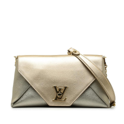 Louis Vuitton AB Louis Vuitton Silver with Gold Calf Leather Bicolor Metallic skin Love Note France