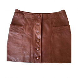 Sézane Leather Skirt