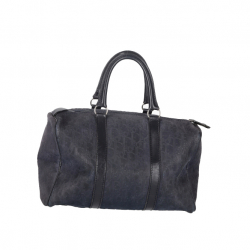 Dior Blue Leather Dior Bowling Bag