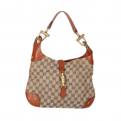 Gucci Brown Canvas Gucci Jackie