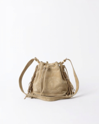 Chanel CC Suede Fringe bucket Bag