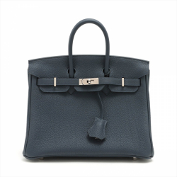 Hermès Birkin 25 Togo Blue Nuit Palladium Hardware