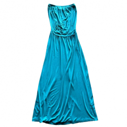 Tori Richard Robe longue sans bretelles.