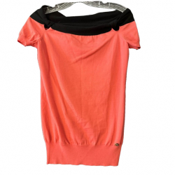 Gucci Rosa Seidenpullover mit kurzen Ärmeln