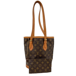 Louis Vuitton Petit 23 PM Canvas Bucket Bag pouch Monogram
