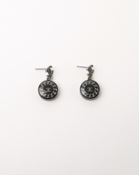 Chanel Cc Pendant Earrings