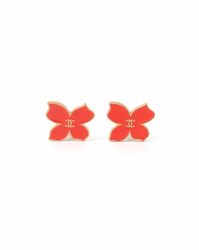 Chanel Butterfly Cc Earrings