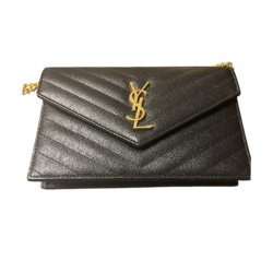 Yves Saint Laurent YSL Cassandre Kette Brieftasche Clutch