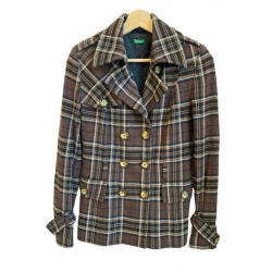 Benetton Karierte Jacke