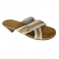 Hermès Camel Sandalen mit Absatz