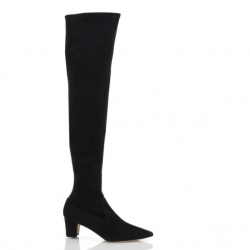 Manolo Blahnik LUPASCA Over The Knee Thigh High Boots in Grey