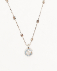 Gucci GG Flower Silver Necklace