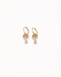 Gucci Rhinestone Key Earrings