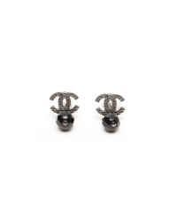 Chanel Coco Mark Dangling Earrings