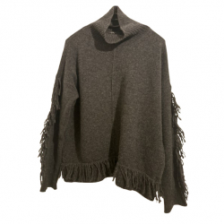Weekend Max Mara Pull col en laine à franges