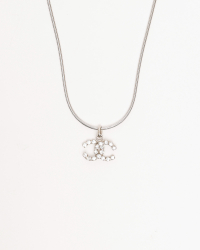 Chanel Coco Mark Rhinestone Necklace