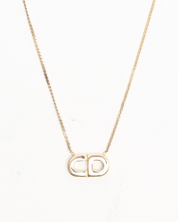 Christian Dior CD Logo Necklace