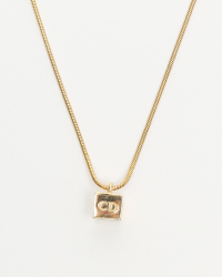 Christian Dior Cube Necklace