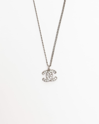 Chanel Coco Mark Rhinestone and Pearl Necklace