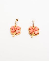 Chanel CC Clover Earrings