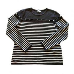 Claudie Pierlot Marinière aus Wolle mit dem Perlendetail